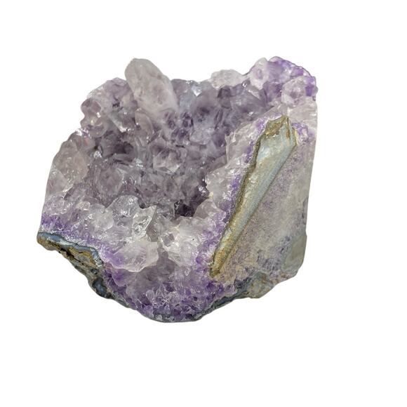 Amethyst Crystal Flat Cut Base Cluster Geode Natural Stone Druzy Cave - Picture 10 of 12